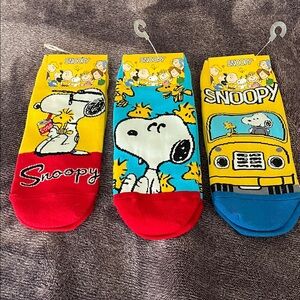 Peanuts Bright Ankle Socks Set